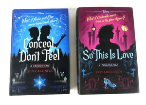 A TWISTED TALE SERIES 2 BOOKS DISNEY CONCEAL DON'T FEEL, SO THIS IS LOVE - NEW - Picture 1 of 1