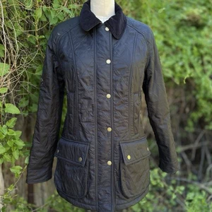 Barbour Women's US 8 UK 12 Quilt Beadnell Polarquilt Puffer Jacket Black - Picture 1 of 13