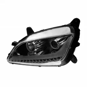 For Peterbilt 579 2012-2020 Headlight Driver Side | Chrome Housing | Halogen - Picture 1 of 6