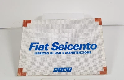 Manuale libretto uso e manutenzione Fiat Seicento originale no copia edizio 1999 - Immagine 1 di 4