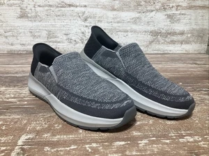 Skechers Herren 9,5 Slipper Air Cooled Memory Foam Gogamat Arch Grau 210546 CCLG - Bild 1 von 16