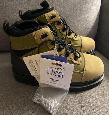Chota Boots Outdoor Gear ProTec Waterproof Leather WW 355 with Cleats Size 6 NWT - Image 1 of 4