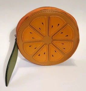 Maxx NY Orange Slice Zipper Coin Purse Cute Accessory - Picture 1 of 4