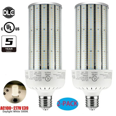 (2-Pack) 120W LED Corn Bulb Lights For Warehouse Supermarket Parking Lot Garage - Image 1 of 4