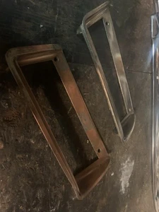 Pair One Side, 1971 1972 Cadillac Eldorado Tail Light Bezels vg Cores - Picture 1 of 7