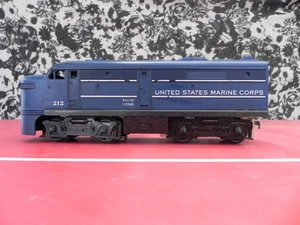 Lionel Postwar US Marine Corps Powered Alco Diesel Locomotive 212 Working - Picture 1 of 9