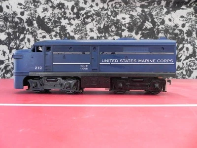 Lionel Postwar US Marine Corps Powered Alco Diesel Locomotive 212 Working - Image 1 of 4