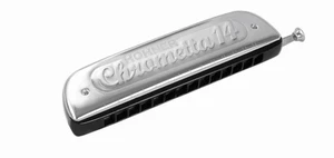 Hohner 257-C Chrometta 14 Harmonica, Chromatic, Key of C, Silver - Picture 1 of 1