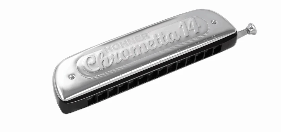 Hohner 257-C Chrometta 14 Harmonica, Chromatic, Key of C, Silver - Image 1 of 1