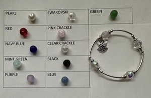 Schutzengel Segen Armband 10 mm, Abschlussfeier, Schulfarben, Danke - Bild 1 von 15