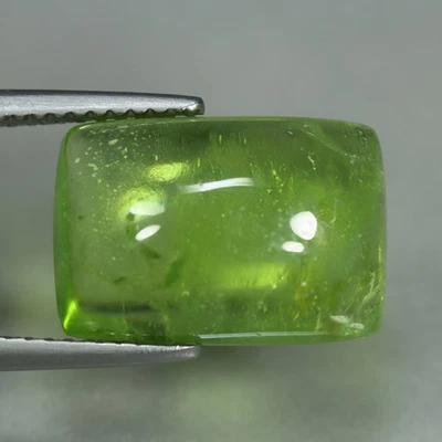 8,51 quilates_piedras preciosas sueltas_cabujón peridoto verde 100 % natural sin calefacción_Pakistán Foto 1 de 3