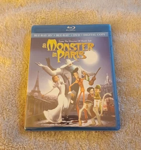 A Monster in Paris 3D 2013 Blu-ray, DVD & Digital Bibo Bergeron 2-Disc ***NEW*** - Picture 1 of 3