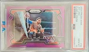 Jey Uso 2024 Panini Prizm WWE Purple Prizm #32 WWE #033/149 PSA 10 - Imagen 1 de 2