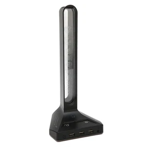 RGB Gaming Headset Stand With 3 USB Ports 3 Adjustable Levels Plug And Play NEW - Afbeelding 1 van 12