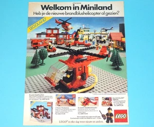 LEGO MAGAZINE ADVERT LEGOLAND TOWN 1980s KUIFJE BENELUX - Bild 1 von 1