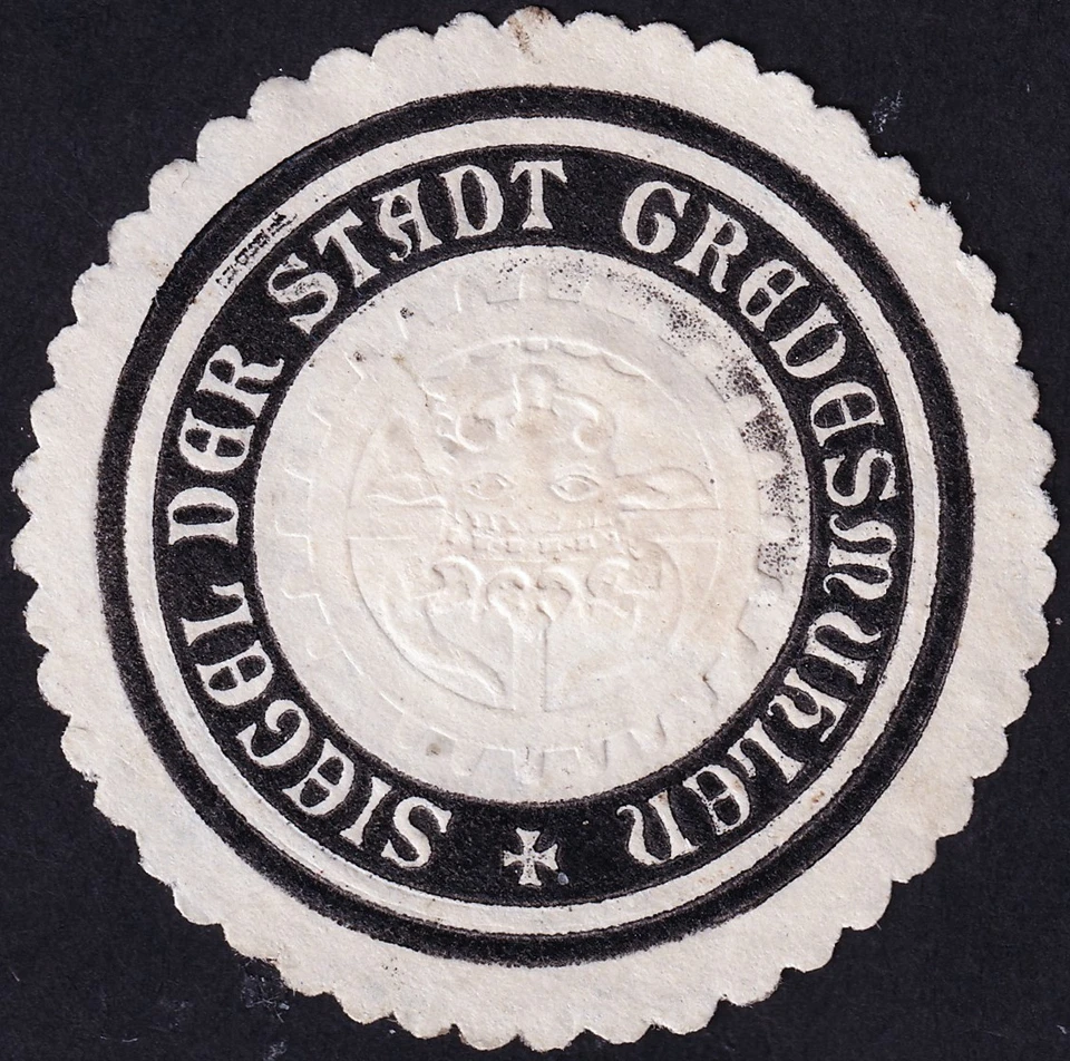 „Siegel der Stadt Grevesmühlen“ (Mecklenburg-Vorpommern) Siegelmarke - Bild 1 von 1
