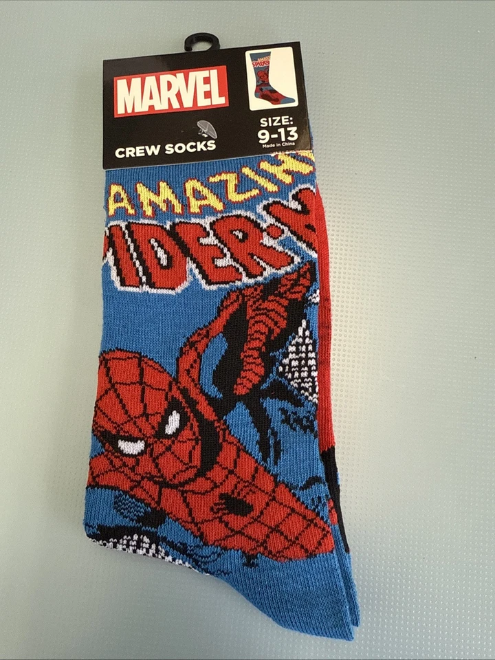 Calcetines Disney Marvel Amazing Spider-Man Talla EE. UU. 9-13 Unisex Reino Unido 8-11 Foto 1 de 4
