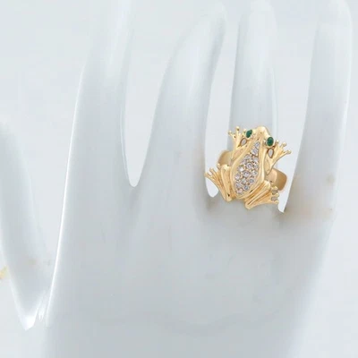 Ring - Brillant-Ring 'Frosch' - 16 Brillanten ges. ca. 0,32ct - 18K/750 Gelbgold - Bild 1 von 4