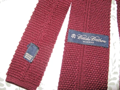 Corbata de seda tejida Brooks Brothers Borgoña 100 % seda hecha en Italia para hombre Foto 1 de 4
