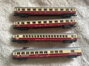 Fleischmann 4 x TEE Personenwagen  Spur N für Bastler - Bild 1 von 3