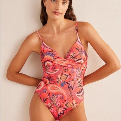 Boden Capri Cup-size Swimsuit Paisley NEW 34A - Image 1 of 4