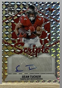 2024 Panini Mosaic #SC-STU Sean Tucker Buccaneers Scripts prizm auto - Picture 1 of 2