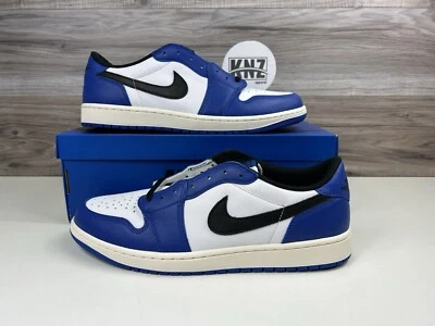 Nike Air Jordan 1 LOW OG Retro Blanco Negro Juego Royal CZ0790 140 Para hombres GS CZ0858 Foto 1 de 4