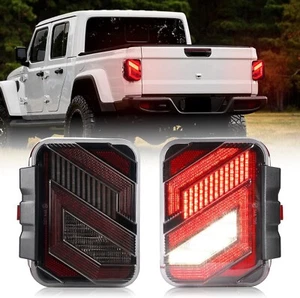 LX-LIGHT Newest S Shape LED Tail Lights Smoke Rear Brake Lights,Jeep Gladiator - Bild 1 von 6