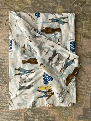 Sábana bajera plana Pottery Barn de franela tamaño doble Foto 1 de 4