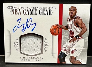 Tim Hardaway 2014-15 Panini National Treasures NBA Game Gear Auto Jersey /75 - Picture 1 of 2
