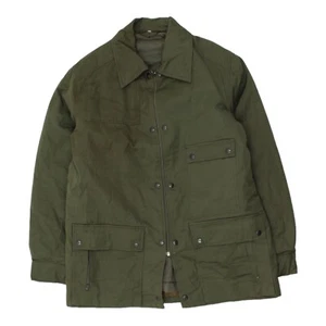Chaqueta utilitaria estilo militar forrada con edredón verde vintage para hombre | De colección de alta gama - Imagen 1 de 2