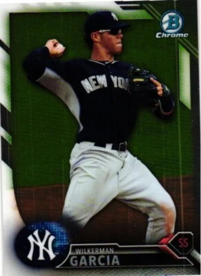 2016 BOWMAN CHROME PROSPECTS WILKERMAN GARCIA RC ROOKIE BASEBALL CARD #BCP164 - Image 1 of 2