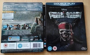 STEELBOOK- PIRATES OF THE CARIBBEAN- ON STRANGER TIDES -BLU RAY - Picture 1 of 2