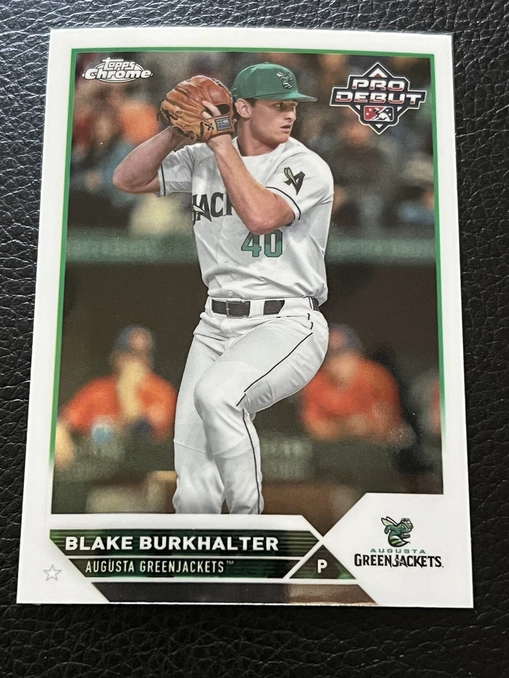 Blake Burkhalter 2023 Topps Pro Debut Chrome #PDC-187 Atlanta Braves - Image 1 of 1
