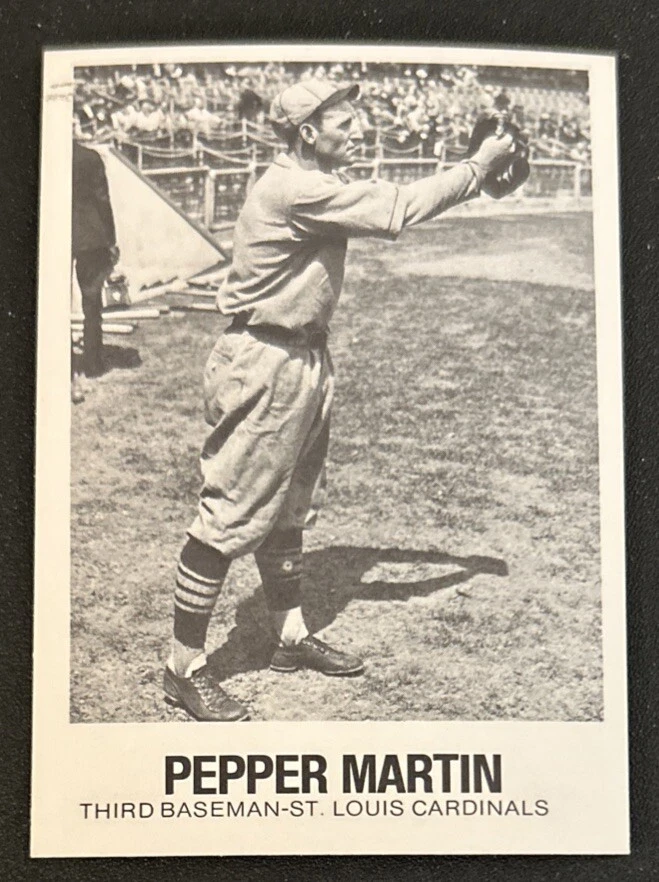 1979 TCMA Renata Galasso Pepper Martin Baseball Card #66 Cardinals 3B VG O/C - Image 1 of 2
