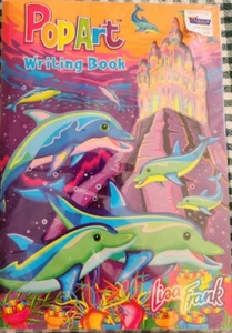 Vintage Lisa Frank Pop Art Writing Book Stickers Dolphins FantaSea Castle NEW - Picture 1 of 3