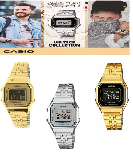 Casio Vintage La680wa-7d Woman Watch 4971850923893 Quartz Bracelet 