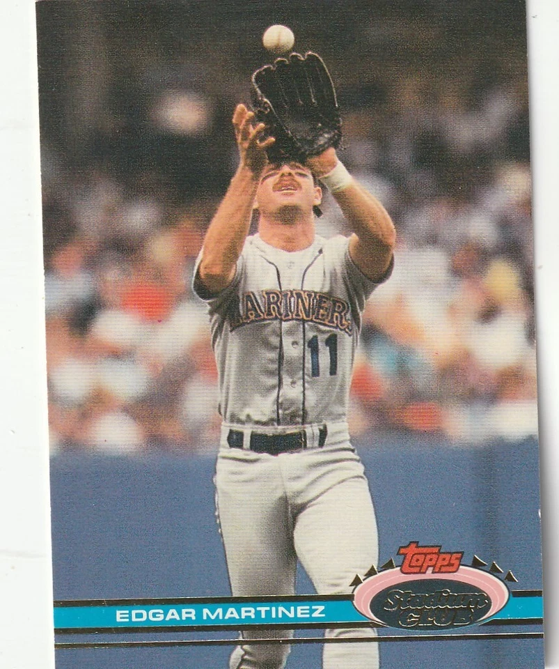 FREE SHIPPING-MINT-1991 Topps Stadium Club Edgar Martinez #47 MARINERS - Image 1 of 1