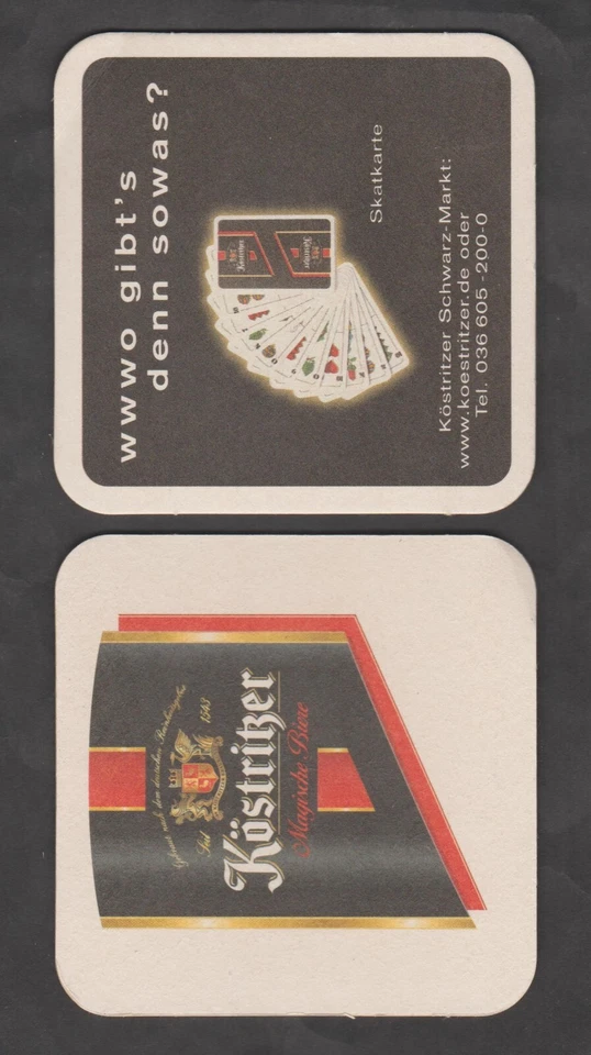 Bierdeckel - Coaster  , Brauerei Köstritzer , Bad Köstritz /Thüringen#2931# - Bild 1 von 1