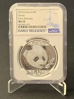 2018 China People's Republic 10 Yuan NGC  MS 70 - EARLY RELEASES - Image 1 of 4