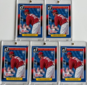 5ct. 2014 DONRUSS THE ROOKIES - ETHAN MARTIN (RC's) #36 = MINT FROM FACTORY SETS