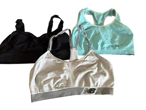 Juego de 3 sujetadores deportivos para mujer colores surtidos y marcas correas talla L y XL - Imagen 1 de 15