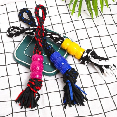 Rubber Rope Chew Dog Toy Teeth Cleaning For Small Medium Large Dogs - Image 1 of 4