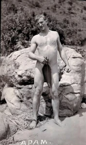 HISTORIC PHOTO;ADAM SKINNY DIPPING IN THE PHILIPPINE ISLANDS; CIRCA 1912 - Picture 1 of 1