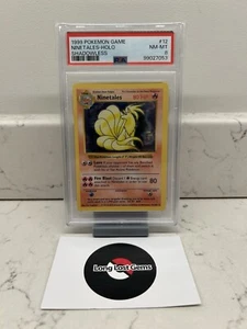 PSA 8 Ninetales 12/102 Shadowless Base Set Pokemon Card NEAR MINT - Picture 1 of 3