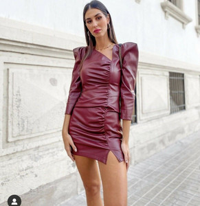 Las mejores ofertas en Vestidos manga larga Zara imitación de cuero para  mujeres | eBay