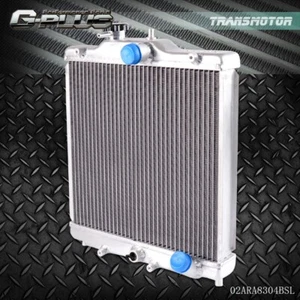 Aluminum Radiator Fit For Honda Civic B18C/B16A 32mm In/Out 3 Row 52mm 92-00 - Picture 1 of 5