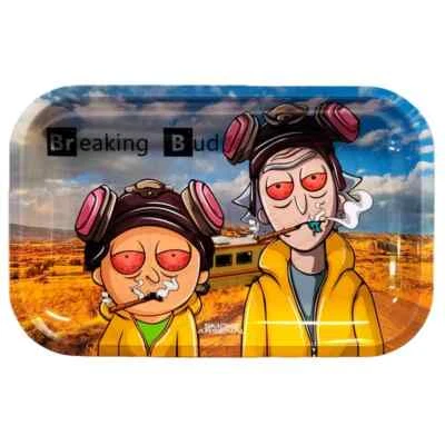 Bandeja enrollable de metal de dibujos animados para romper diseño de parodia divertido 28x18 cm regalo mediano