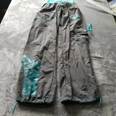 Pantalones cargo Zumba Wear para mujer pequeños cintura elástica United We Dance azul gris Foto 1 de 4