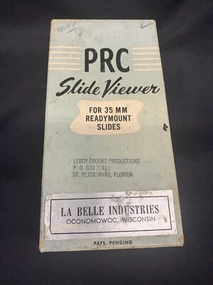 Proyector de diapositivas de bolsillo vintage La Belle PAK visor CAJA/MANUAL ORIGINAL Foto 1 de 4